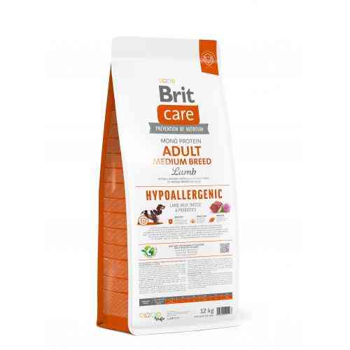 Сухой корм Brit Care Dog Hypoallergenic Adult Medium Breed для собак средних пород, гипоаллергенный с ягненком, 12 кг Киев
