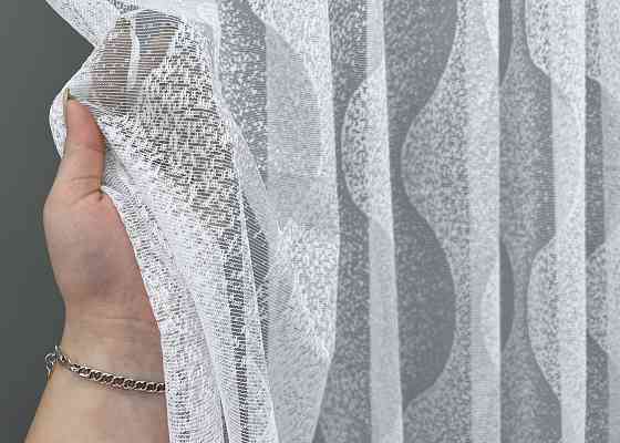 Тюль жакард колір білий 1991т Київ