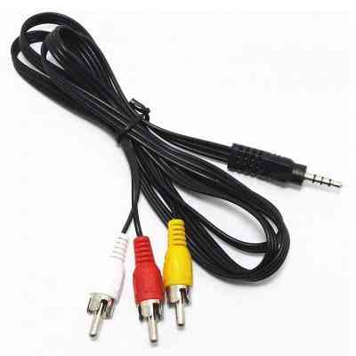 Кабель мультимедийный Jack TRRS 3.5mm папа/3RCA 1.8m Atcom (17320) Винница