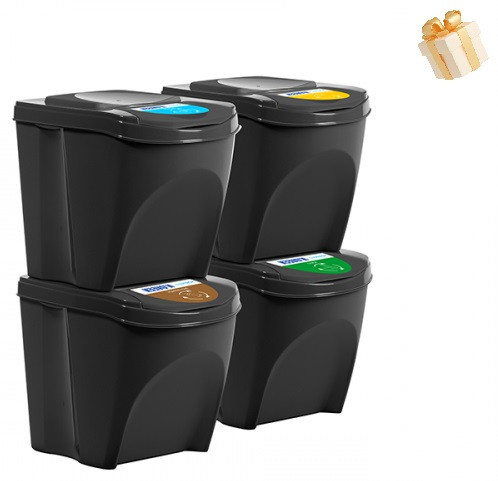 Набор контейнеров для сортировки отходов Noveen GSB254 Днепр - изображение 1