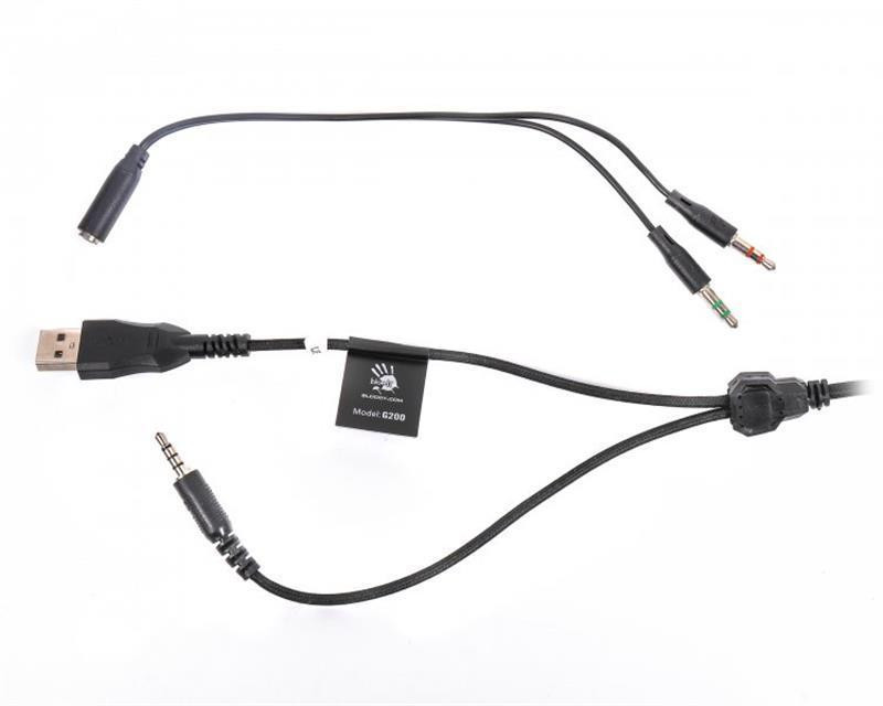 Гарнітура A4Tech Bloody G200 Black/Red чорний/червоний Харьков - изображение 9