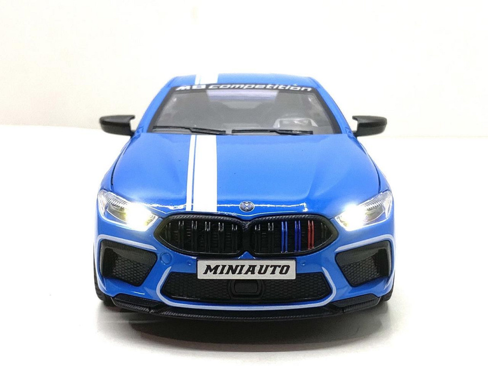 Машина Автосвіт BMW M8 інерційна відчиняються двері капот багажник 20 см Синя (AP-2056) Чернігів - фото 8