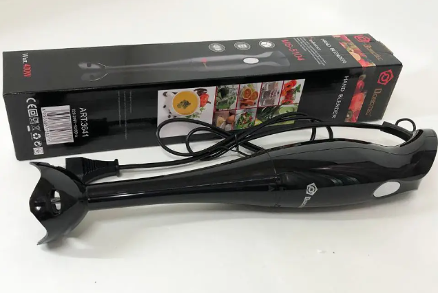 Занурювальний блендер DOMOTEC MS-5104 400W Black для подрібнення продуктів – зручний та потужний. Одеса - фото 4
