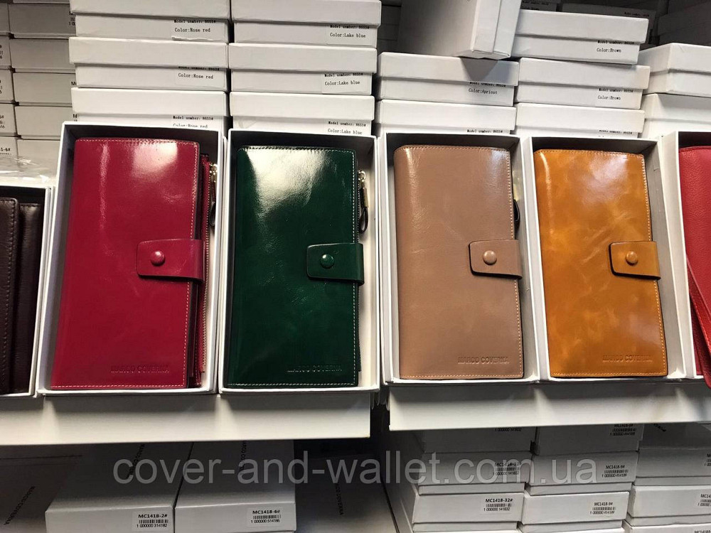 Стильный женский кошелек клатч из гладкой кожи Marco Coverna Киев - изображение 10