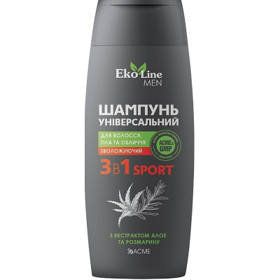 Шампунь Acme Color EkoLine Men Sport 3в1 400 мл (4823115503305) Винница - изображение 1
