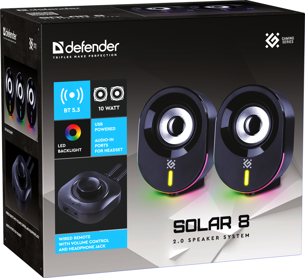 Акустика Defender Solar 8 10Вт (65938) (7087422) Київ - фото 7