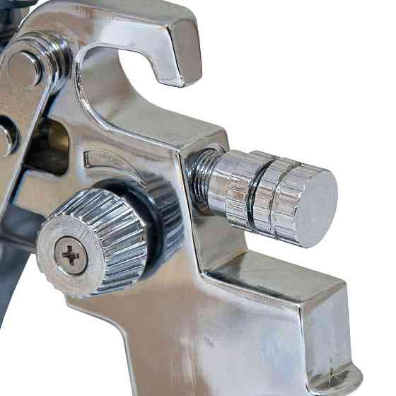 Фарборозпилювач HVLP Ø1.8мм 140-280 л/хв 3бар/б 600 мл (пласт) хром SIGMA (6812141) Київ