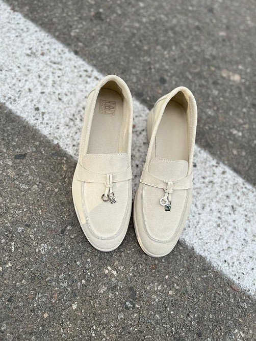 Notta bene Лофери жіночі Notta bene T-0124 св.бежевий (весна-осінь, замша натуральна) (5907) Коломыя - изображение 2