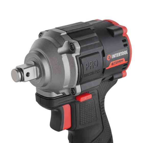 Гайковерт акумуляторний INTERTOOL WT-9363, 20 В, 350 Nm, COMPACT, 2500 об/хв, 3250 уд/хв, 1/2", без ЗП та АКБ - для автомайстерні Львів