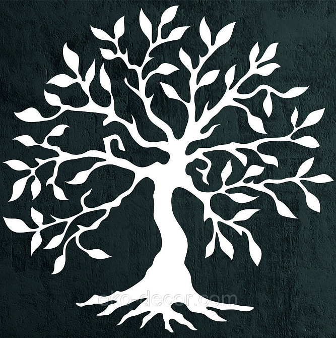 Декоративне настінне Панно «Дерево серце» Декор на стіну 70*33 см, Білий Київ - фото 5