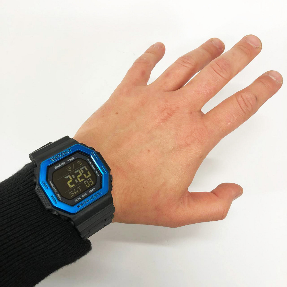 Часы тактические противоударные SKMEI 1988BU, Армейские часы противоударное, Лучшие IQ-771 военные часы Киев - изображение 10