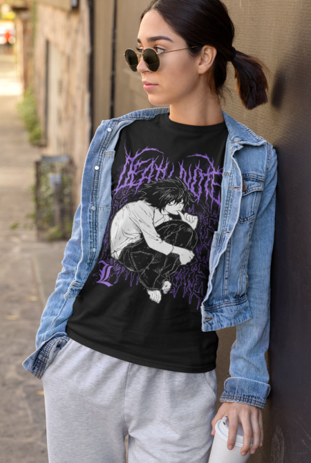 Футболка для мальчика аниме Тетрадь смерти оверсайз (рост от 165 до 180 ) Черний AnimeJ0729m Днепр - изображение 3