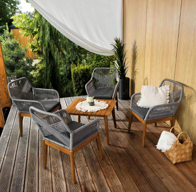 Комплект садових меблів Di Volio Piago сіро-графітовий Киев - изображение 4