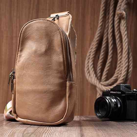 Сумка через плечо для женщин из экокожи Vintage 22790 Светло-коричневый Киев