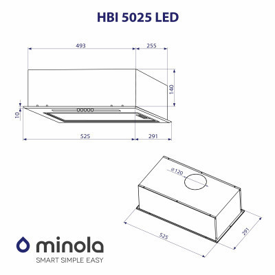 Вытяжка кухонная Minola HBI 5025 I LED Винница - изображение 5