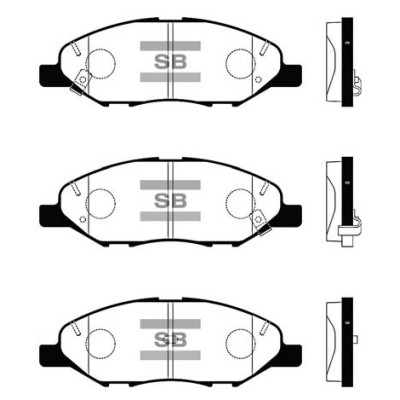 Гальмівні колодки HI-Q SP1383 Вінниця - фото 1