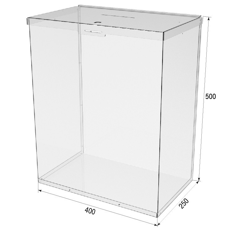 Ящик EKOSTAR с замком для пожертвований и сбора денег 400x250x500. Объем 50 литров Киев - изображение 3