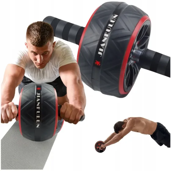 Колесо для преса JIANFULUN 151215 Red-Black / Ролик для пресса Коломия