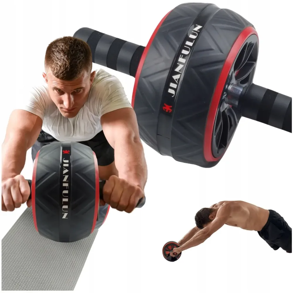 Колесо для преса JIANFULUN 151215 Red-Black / Ролик для пресса Коломия - фото 5