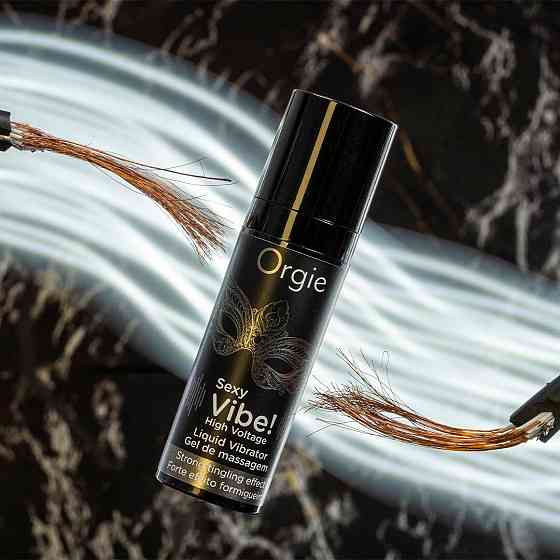 Рідкий вібратор Orgie Sexy Vibe! High Voltage, 15 мл, ефект мурашок + дуже потужна вібрація Sex Aura Київ