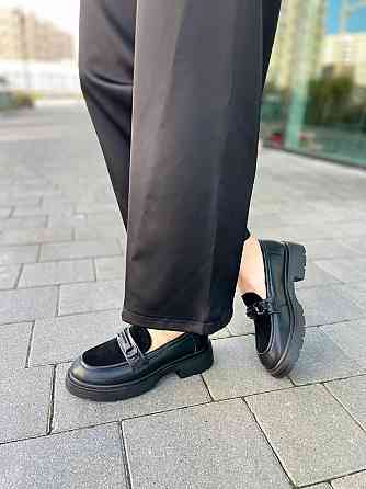 PLPS Лофери жіночі PLPS чорні натуральна шкіра низький хід розмір 36-41 (5611) Коломыя