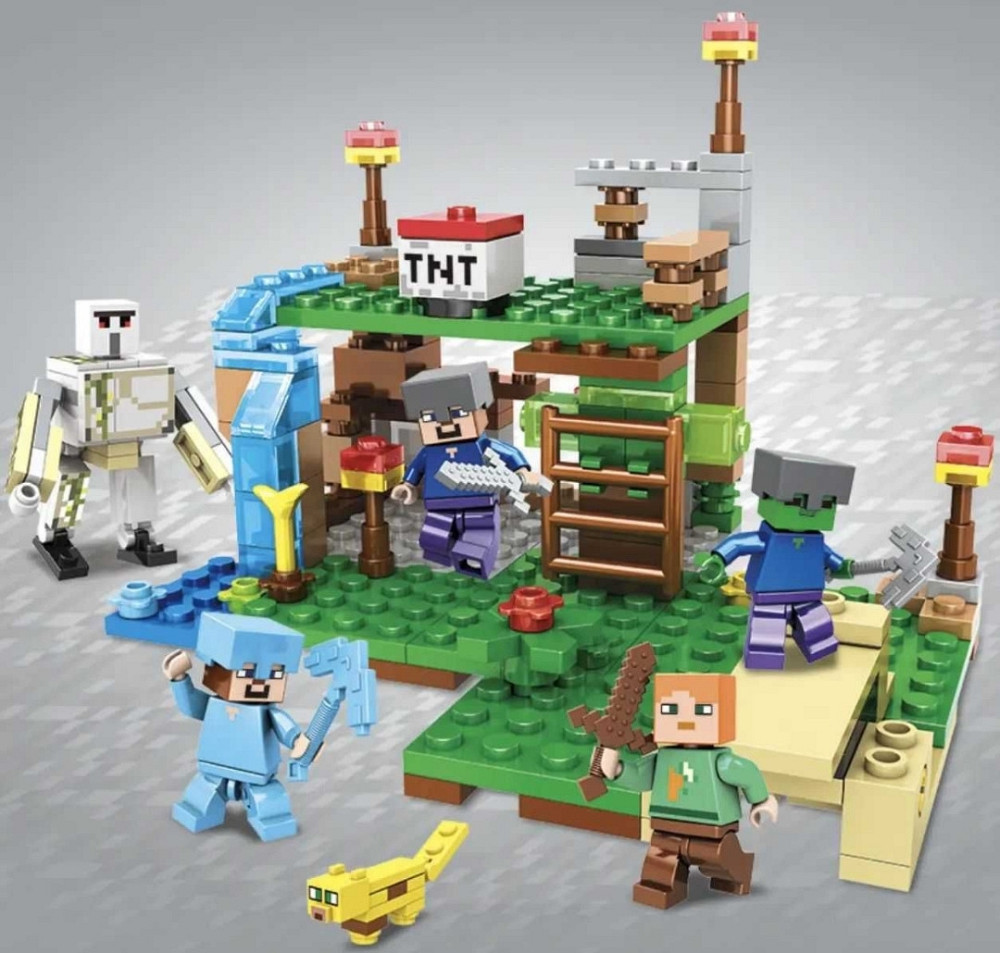 Конструткор Майнкрафт minecraft сумісний Лего Lego шахта село база. Київ - фото 7