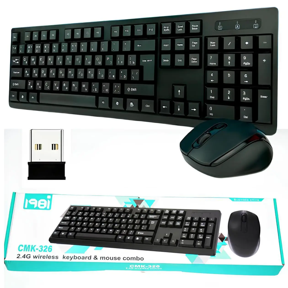 Клавиатура с мышкой беспроводная (Bluetooth) комплект черная Одесса - изображение 2