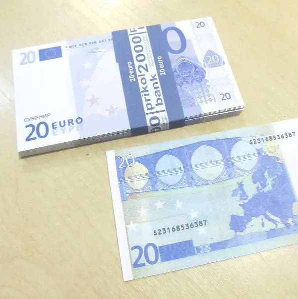 Купюры 20 евро (пачка=80 банкнот) сувенирные, игровые Киев - изображение 1