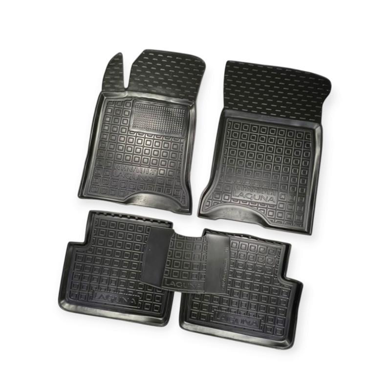 Килимки Рено laguna ii 2001-2006 борт 2,5см, з перемичкою салону Мукачево - фото 1