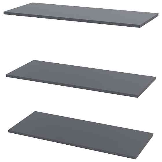 Полиця для одягу Doros Promo Графіт 3шт. 86.7х35х1.6 (DRS-011564) Дніпро