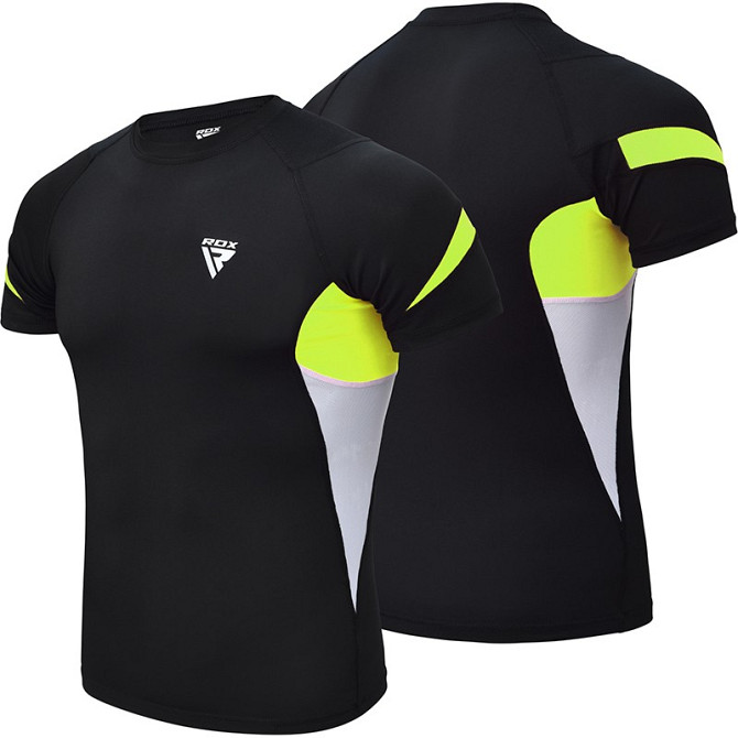 Рашгард із коротким рукавом RDX Lycra Green XL Кам'янське - фото 3