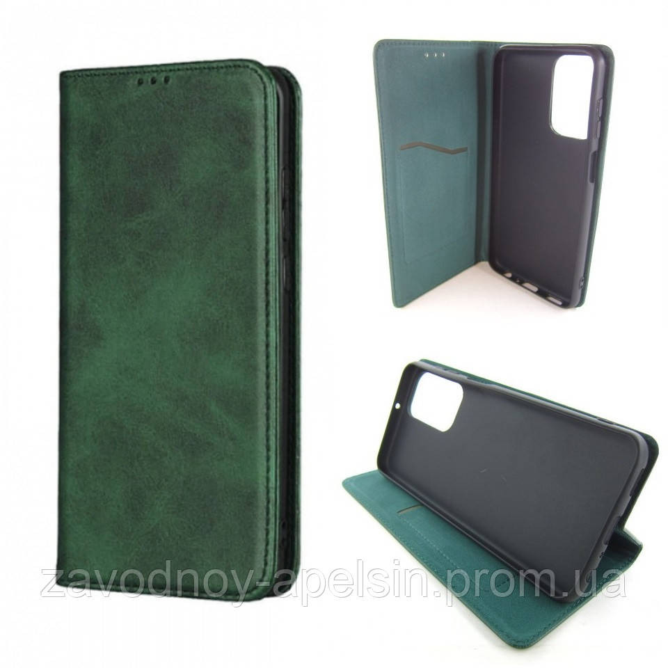 Чехол книжка Samsung A23 A235 A236 M23 M235 Кожаный (зеленый) Одесса - изображение 1