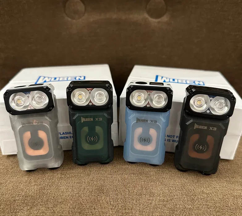 Фонарь Wuben X3 EDC 700лм с красным светом с беспроводной зарядкой Зеленый Винница - изображение 5
