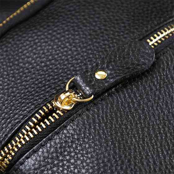 Шкіряний стильний жіночий рюкзак Vintage 20676 Чорний Київ