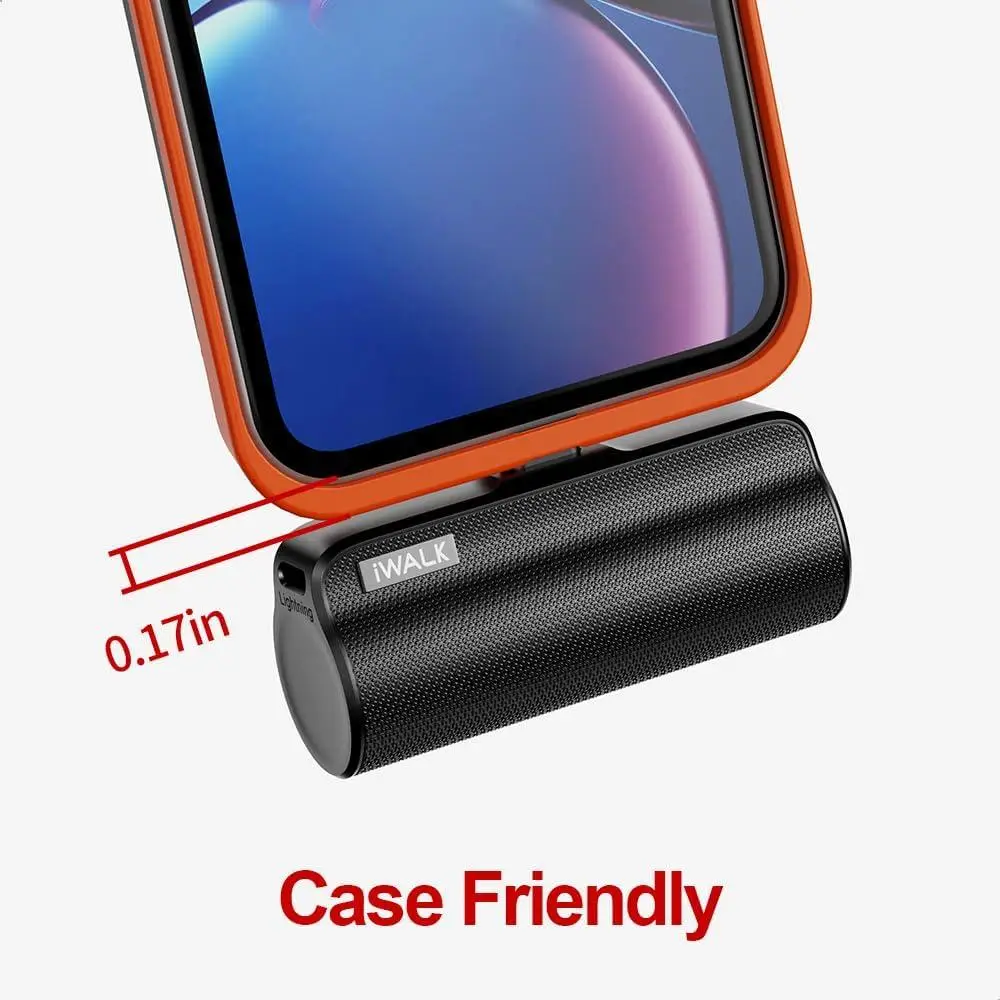 Портативный Power Bank iWALK DS3350L 3350 мА·ч Lightning для iPhone, без кабеля, компактный, черный/белый Киев - изображение 14