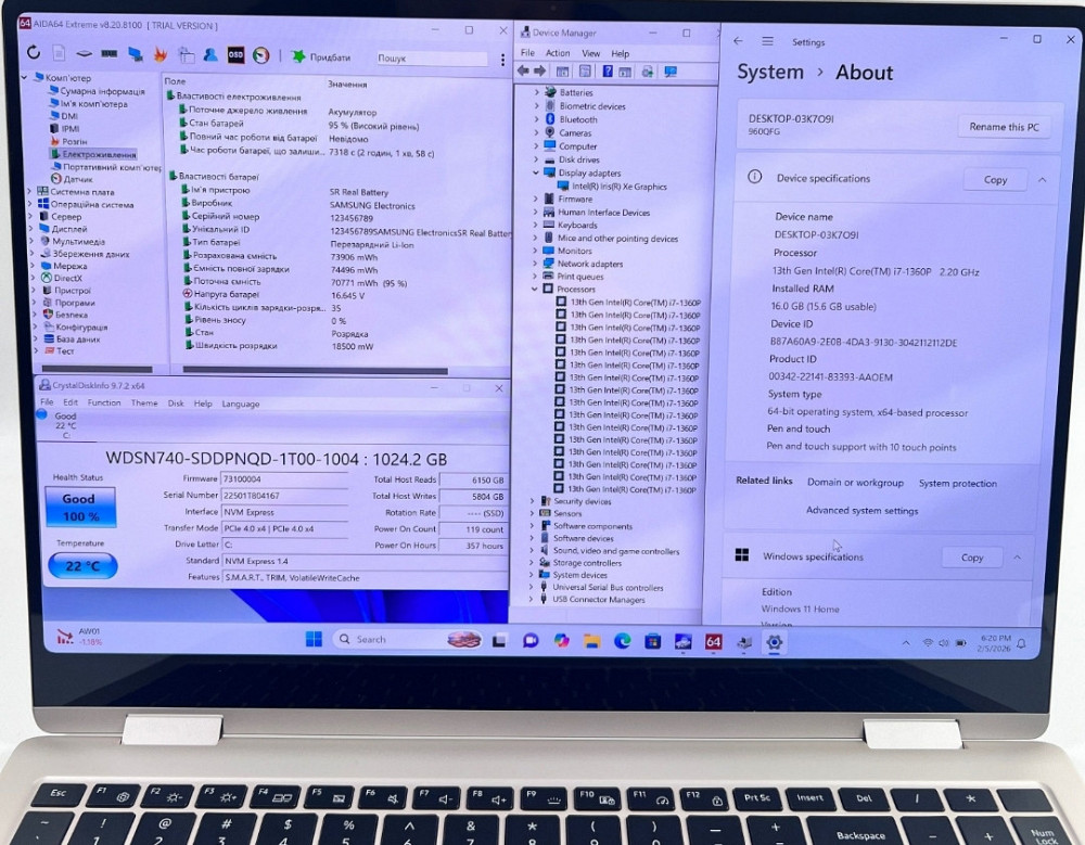 Samsung Galaxy Book3 Pro 360 i7-1360P 16GB 1TB SSD ГАРАНТІЯ ! Харків - фото 4