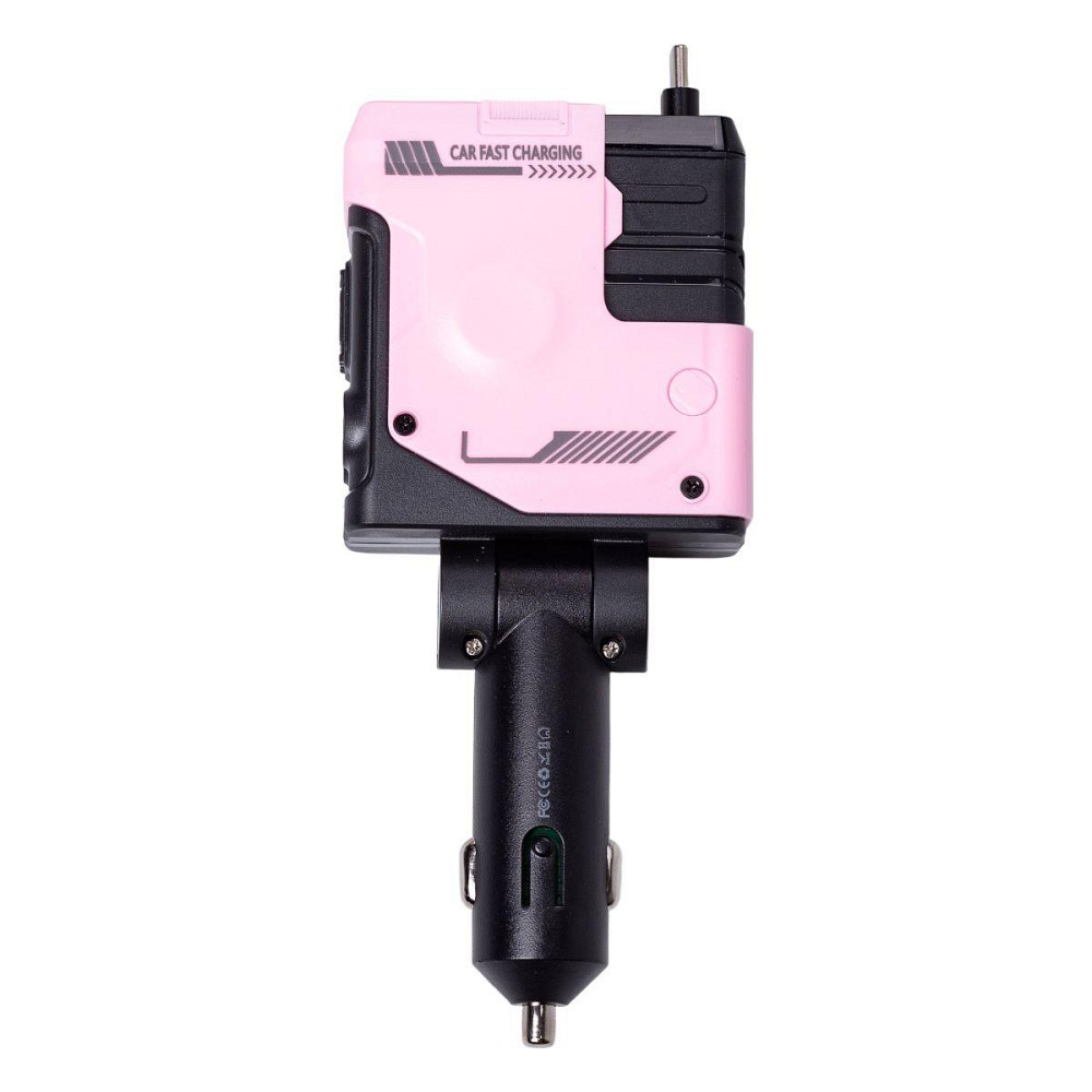 Зарядний пристрій MECHA з висувними кабелями Рожевий Київ - фото 5