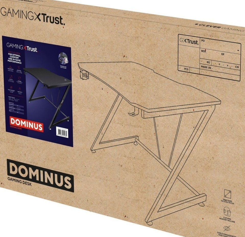 Игровой стол Trust GXT711X Dominus Desk Black 24503 Харьков - изображение 1