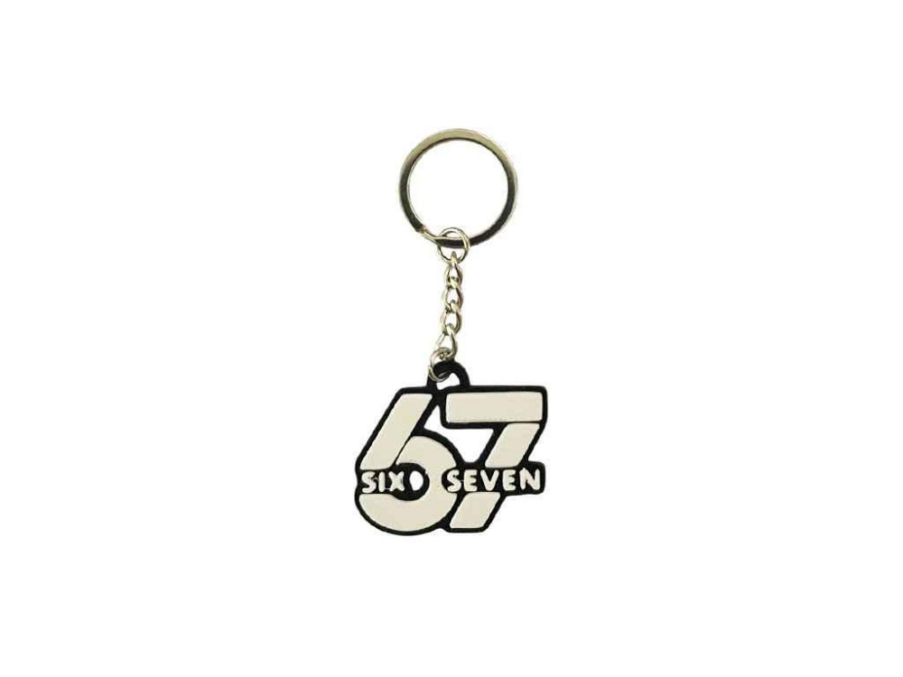 Брелок 3х4см пластик черно-белый 67 (six seven) ТМ 3DSD Киев - изображение 1