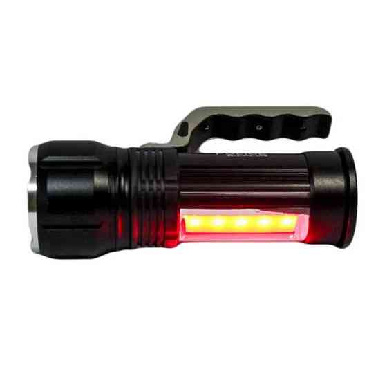 Супер яскравий ліхтарик Bailong S912-XPE+COB(white+red), переносний HU-729 гарний ліхтарик Київ