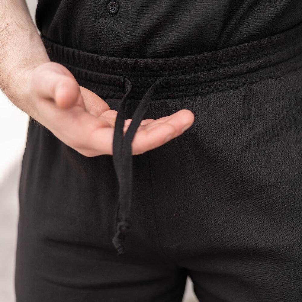 Шорти чоловічі льняні з кишенями чорні Pobedov Marsel Київ - фото 5