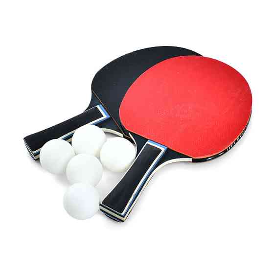Ракетки для настільного тенісу MS 4594, 25 см, EVA, 5 м'ячів у наборі Вінниця
