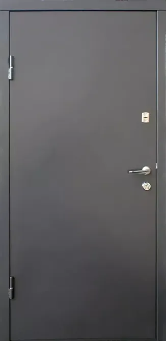 Дверь уличная Qdoors серия Металл/МДФ комплектация Стандарт М Горизонталь. цвет Графит/дуб вулканичный Киев - изображение 1