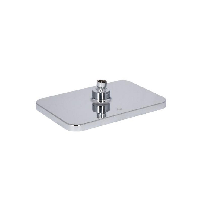 Лейка для верхнего душа Qtap Hlavova 260x180 мм прямоугольная QTHLA107CRM45784 Chrome/Black Харьков - изображение 3