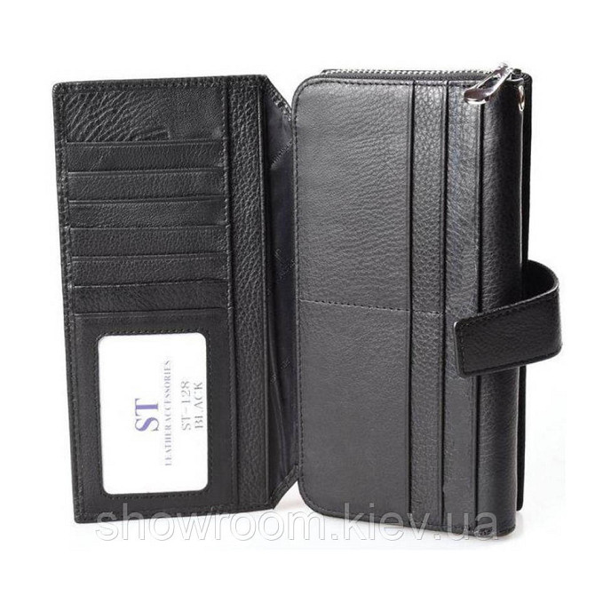 Мужской кожаный функциональный клатч Leather Collection (822) Киев - изображение 6
