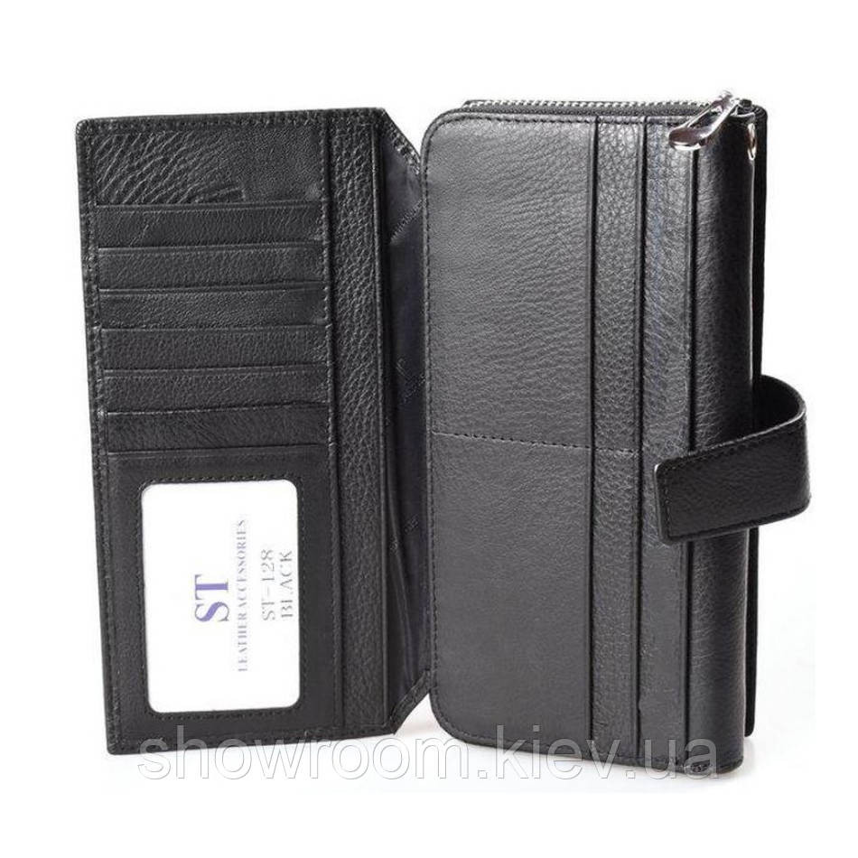 Чоловічий шкіряний функціональний клатч Leather Collection (822) Київ - фото 6