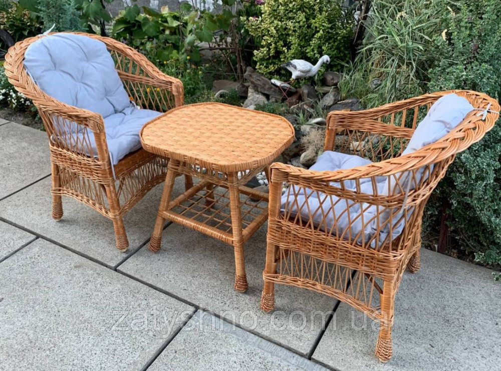 Комплект меблів з кріслами, столиком та накидками Київ - фото 2