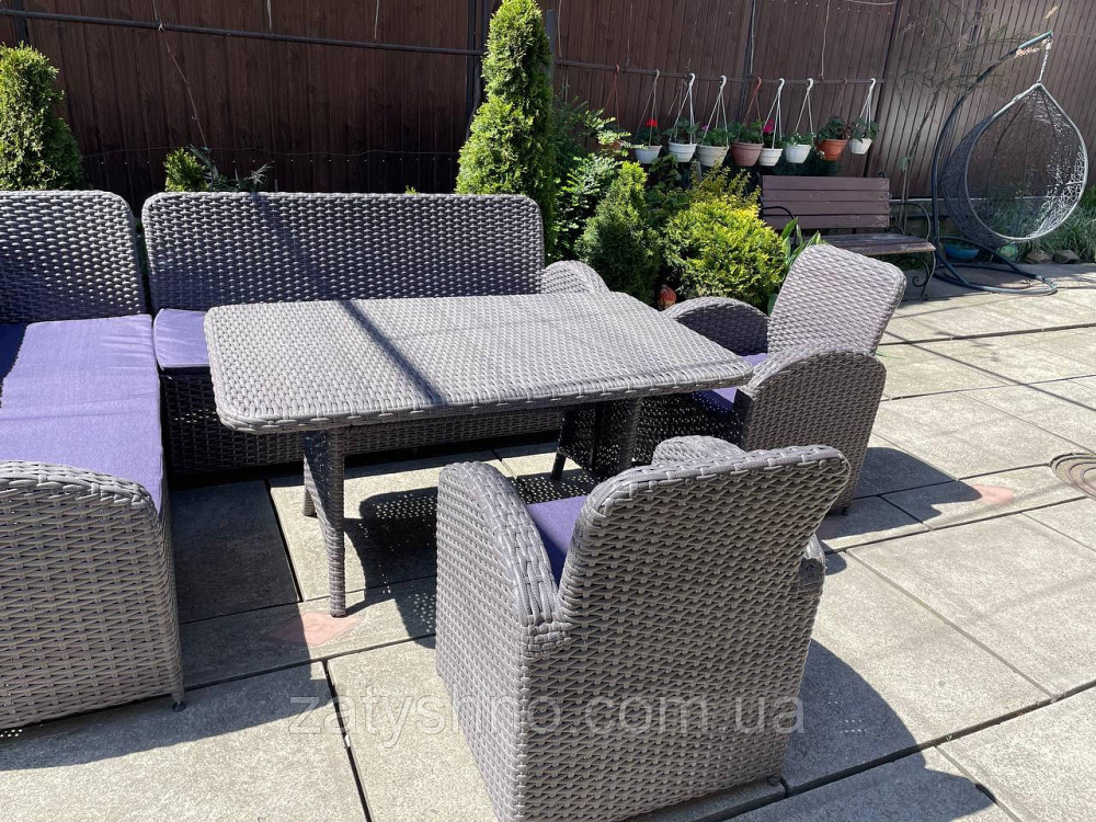 Ротангові меблі з кутовим диваном та 2 кріслами Київ - фото 8