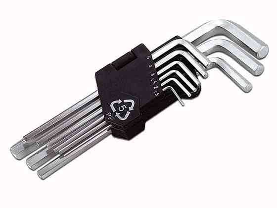 Набір шестигранників Cr-V (9шт) довгі 75-0956 ТМ MASTER TOOL Київ