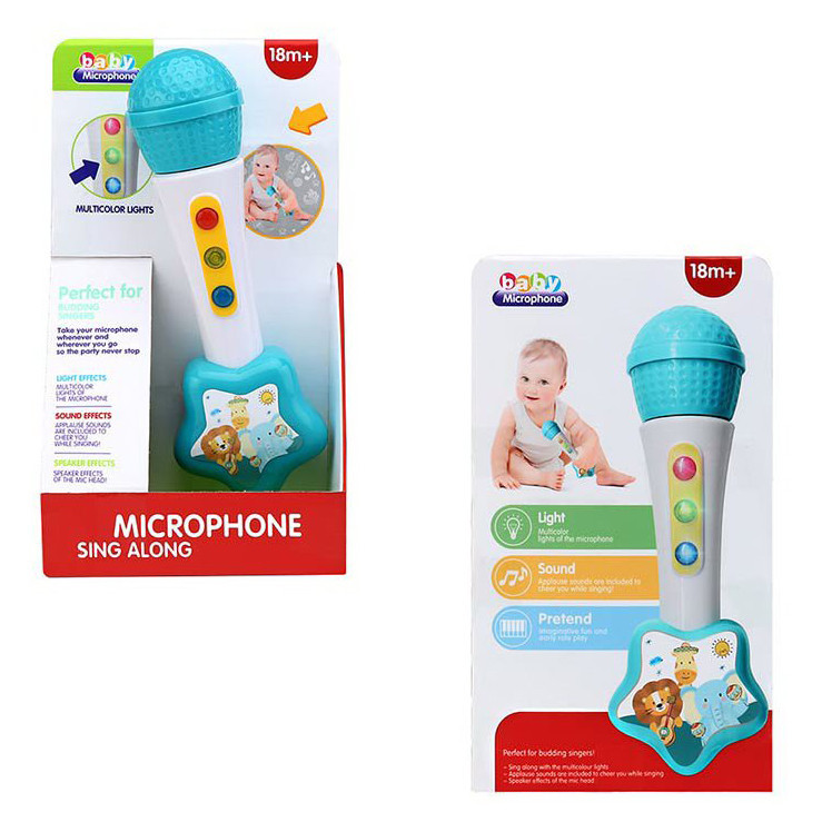 Детский игрушечный микрофон 846BS со светом и звуком Винница - изображение 2